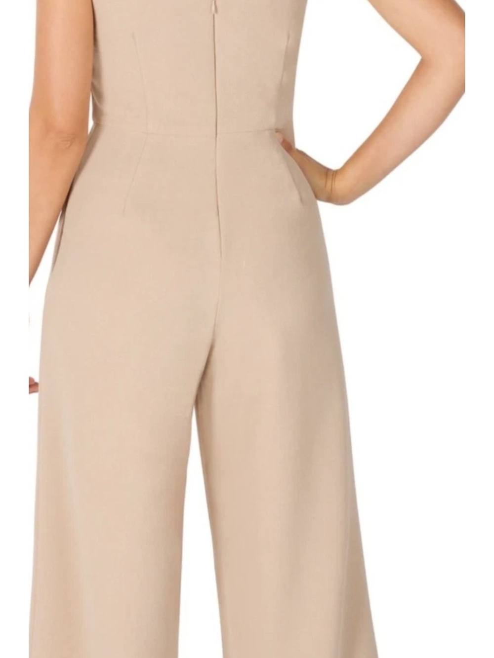julia jordan Sleeveless Wide-Leg Jumpsuit in Beige Taupe - Picture 2 of 15